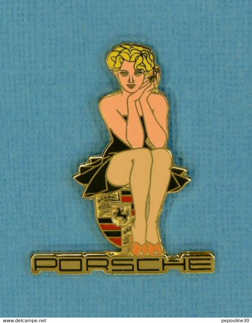 1 PIN'S //  ** PIN-UP / PORSCHE ** - Porsche