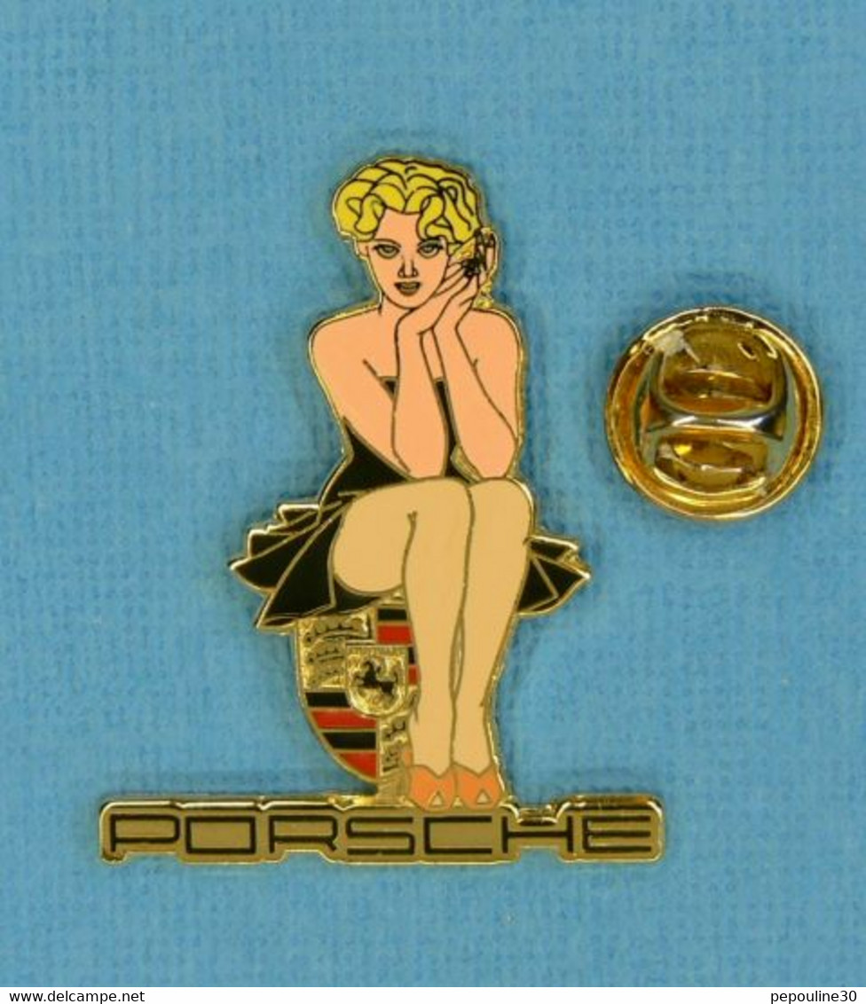 1 PIN'S //  ** PIN-UP / PORSCHE ** - Porsche