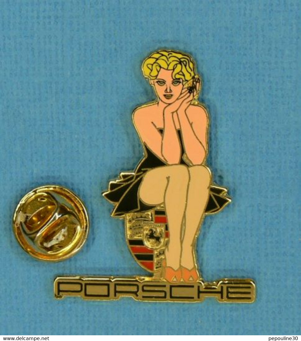 1 PIN'S //  ** PIN-UP / PORSCHE ** - Porsche