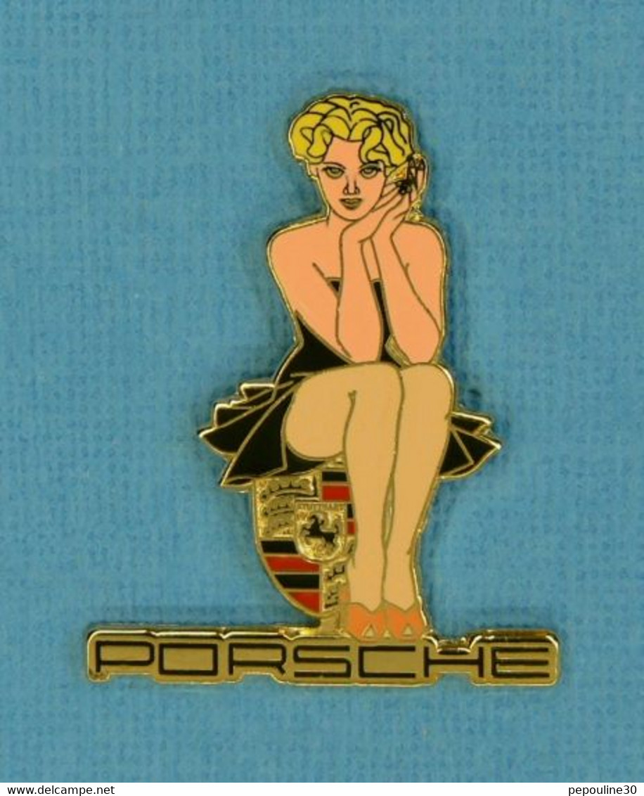 1 PIN'S //  ** PIN-UP / PORSCHE ** - Porsche