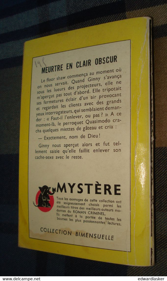 Un MYSTERE N°100 : MEURTRE En CLAIR OBSCUR /David ALEXANDER - Août 1952 - Presses De La Cité