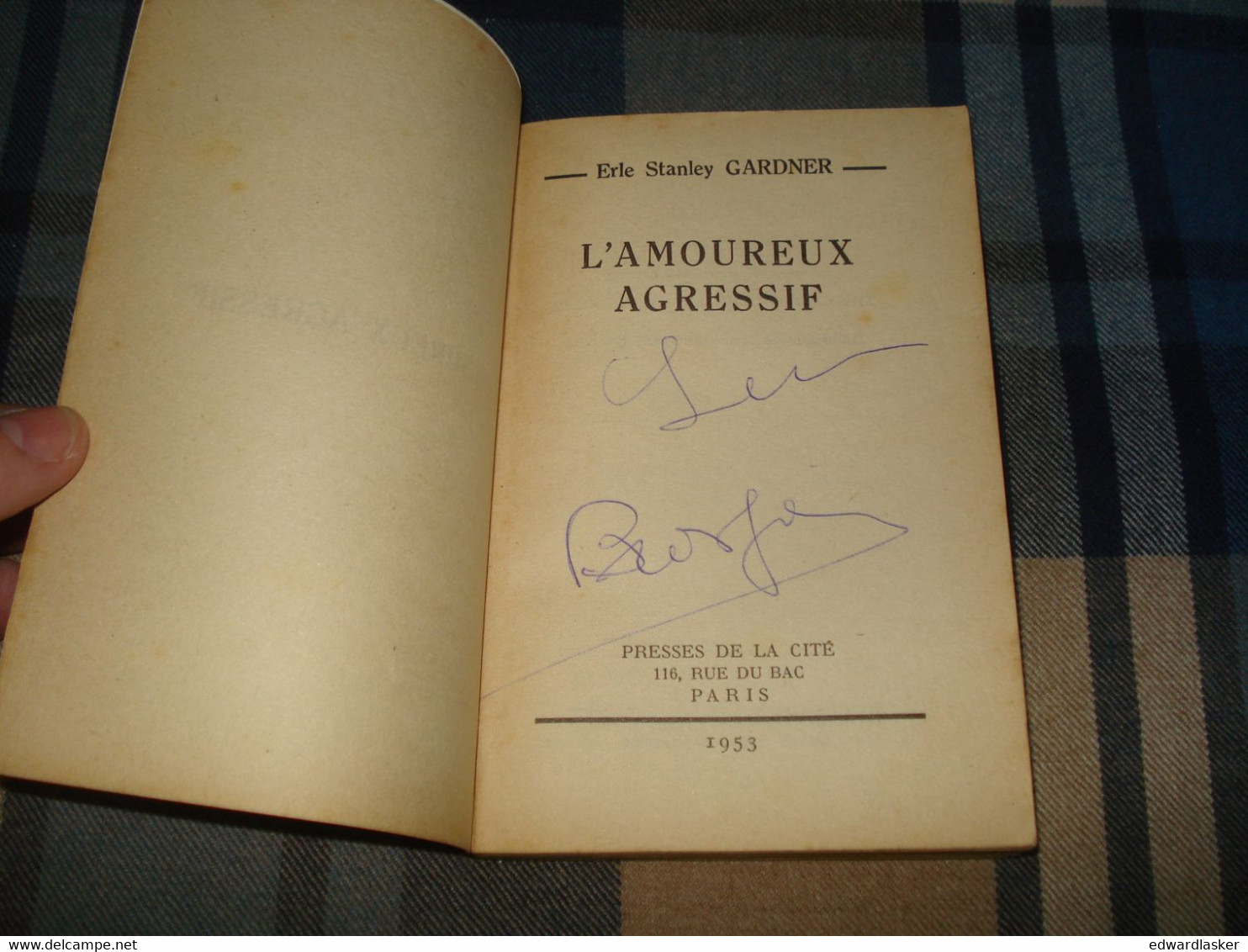 Un MYSTERE N°113 : AMOUREUX AGRESSIF /Erle Stanley GARDNER - Janvier 1953 - Presses De La Cité