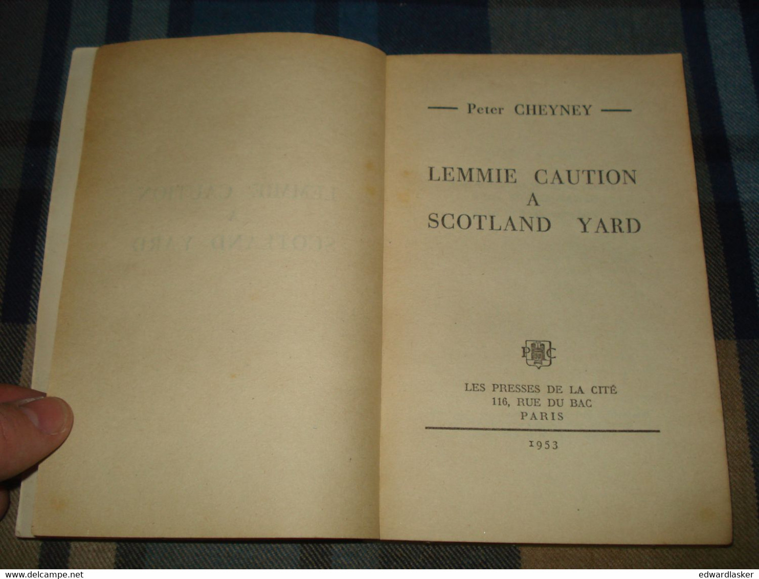 Un MYSTERE N°114 : LEMMIE CAUTION (à Scotland Yard) /Peter CHEYNEY - Février 1953 - Presses De La Cité