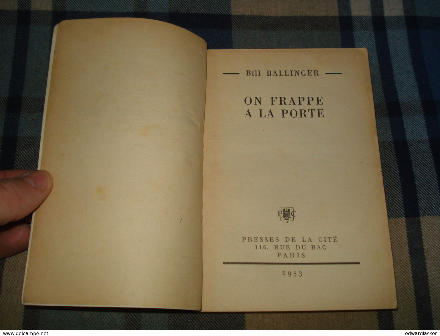 Un MYSTERE N°115 : On FRAPPE à La PORTE /Bill BALLINGER - 1953 [2] - Presses De La Cité