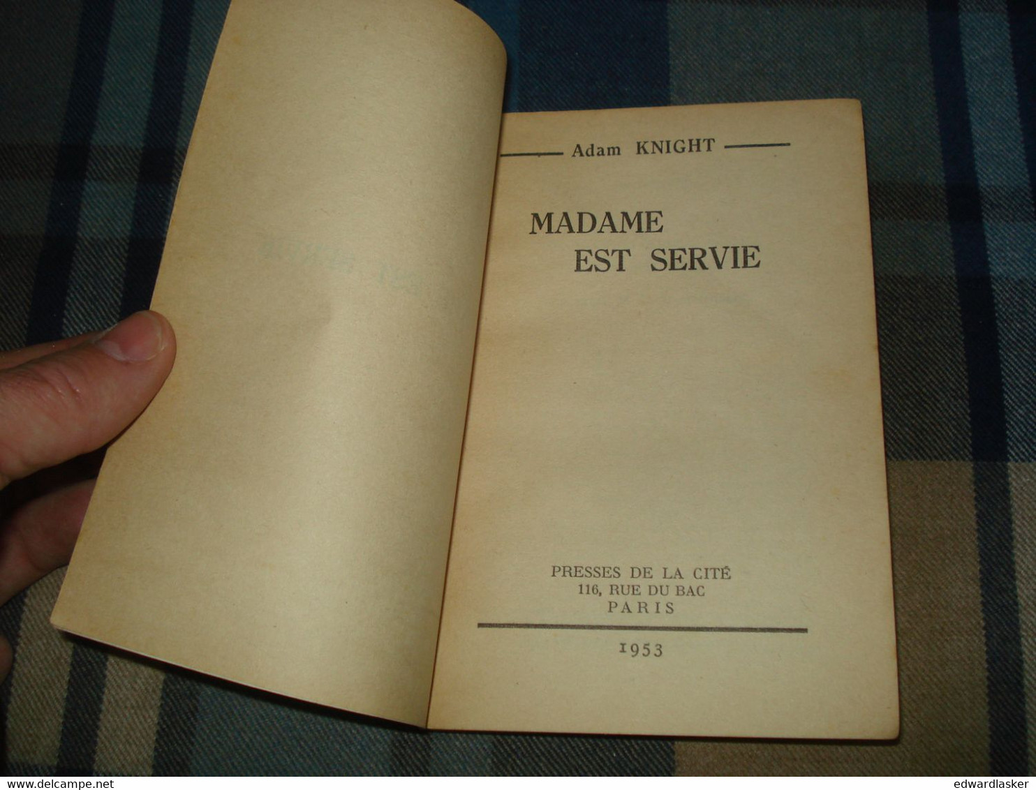Un MYSTERE N°116 : MADAME Est SERVIE /Adam KNIGHT - Janvier 1953 - Presses De La Cité