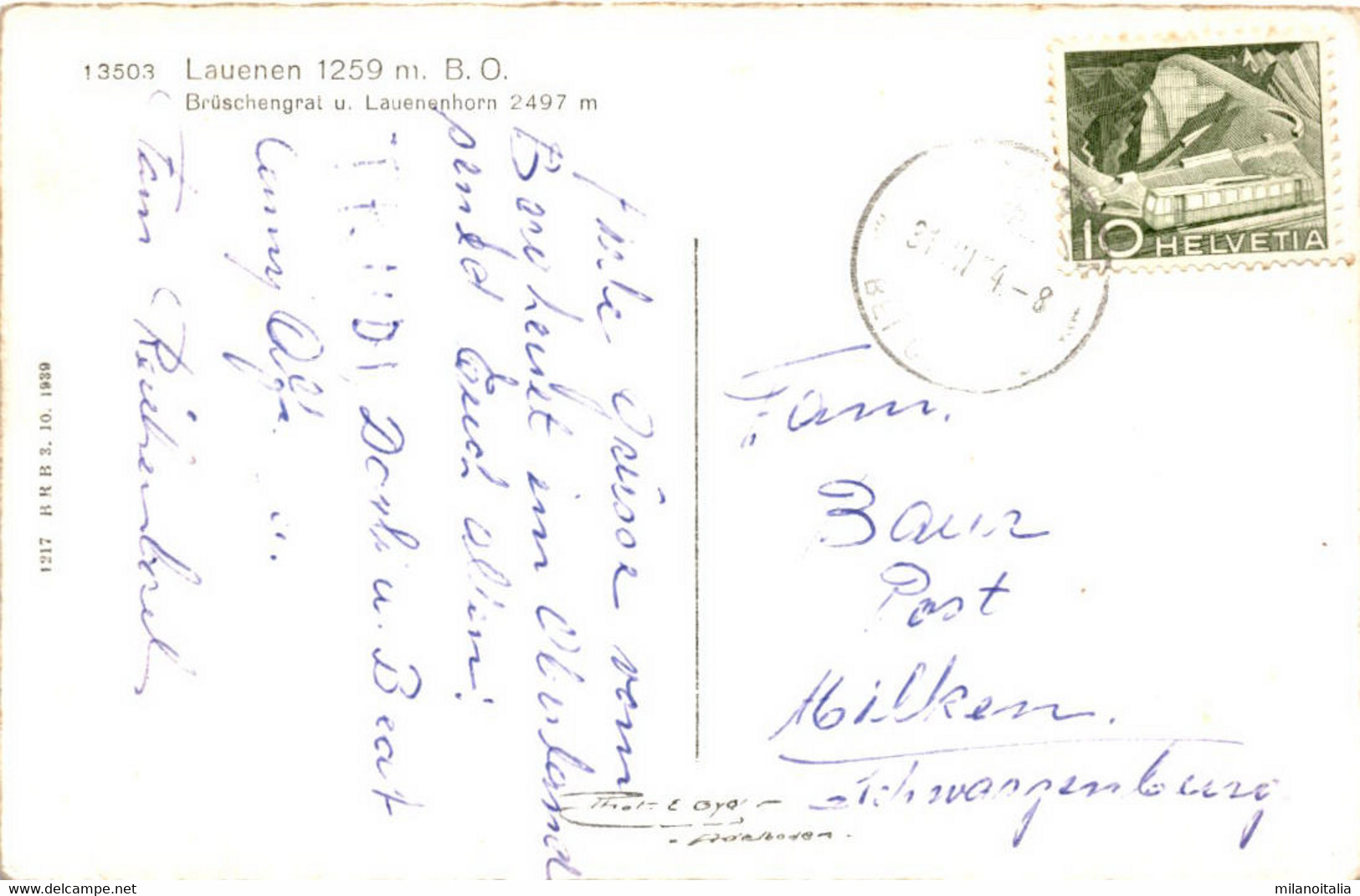 Lauenen 1259 M (13503) * 31. 7. 1954 - Lauenen