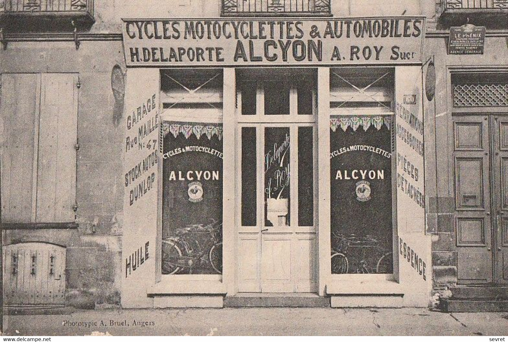 ANGERS. -  ALCYON - CYCLES MOTOCYCLETTES & AUTOMOBILES - Angers