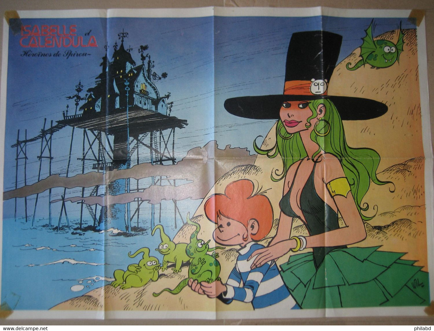 Spirou - Poster "Isabelle Et Calendula" - 1976 BE - Isabelle
