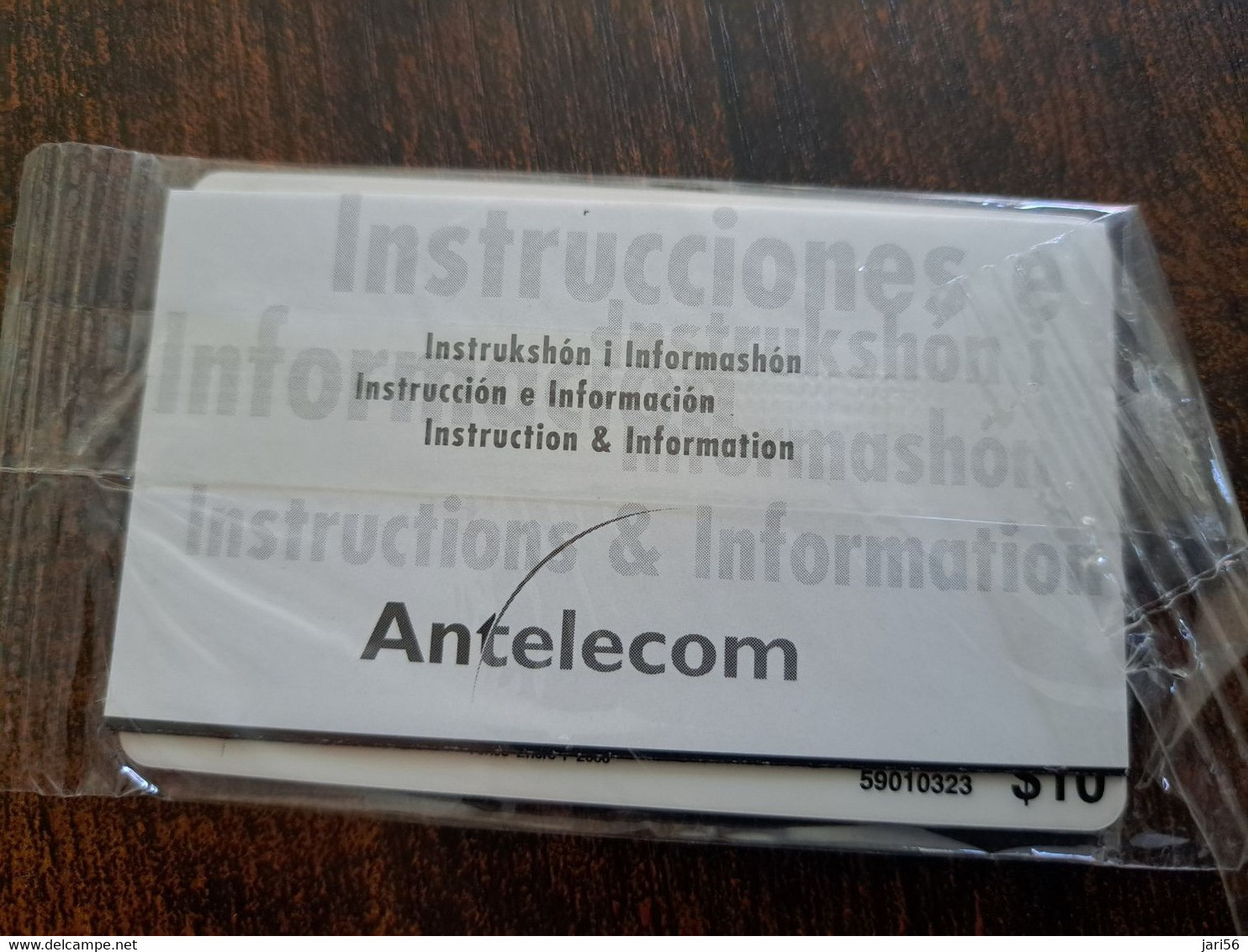 SABA  $10,- PREPAID ANTELECOM  LAMBEES PLACE  MINT IN WRAPPER  **10450 ** - Antillen (Niederländische)