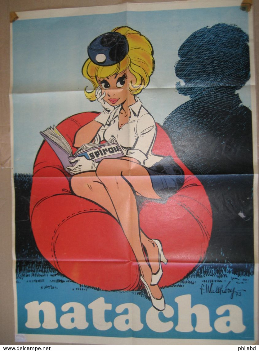 Spirou - Poster "Natacha" Par F. Walthery - 1975 BE - Natacha