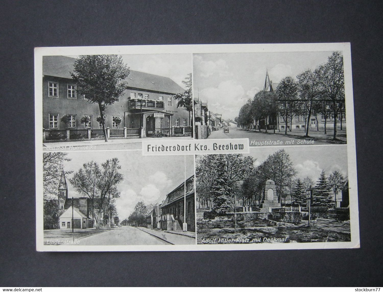 FRIEDERSDORF , Krs. Beeskow, Gasthof , Seltene Karte Um 1941 - Fredersdorf-Vogelsdorf