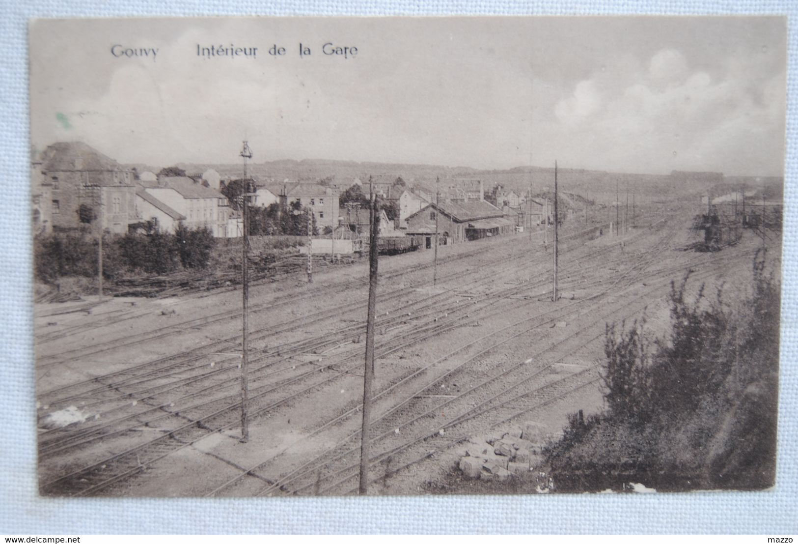 110/GOUVY-Intérieur De La Gare (1922) - Gouvy