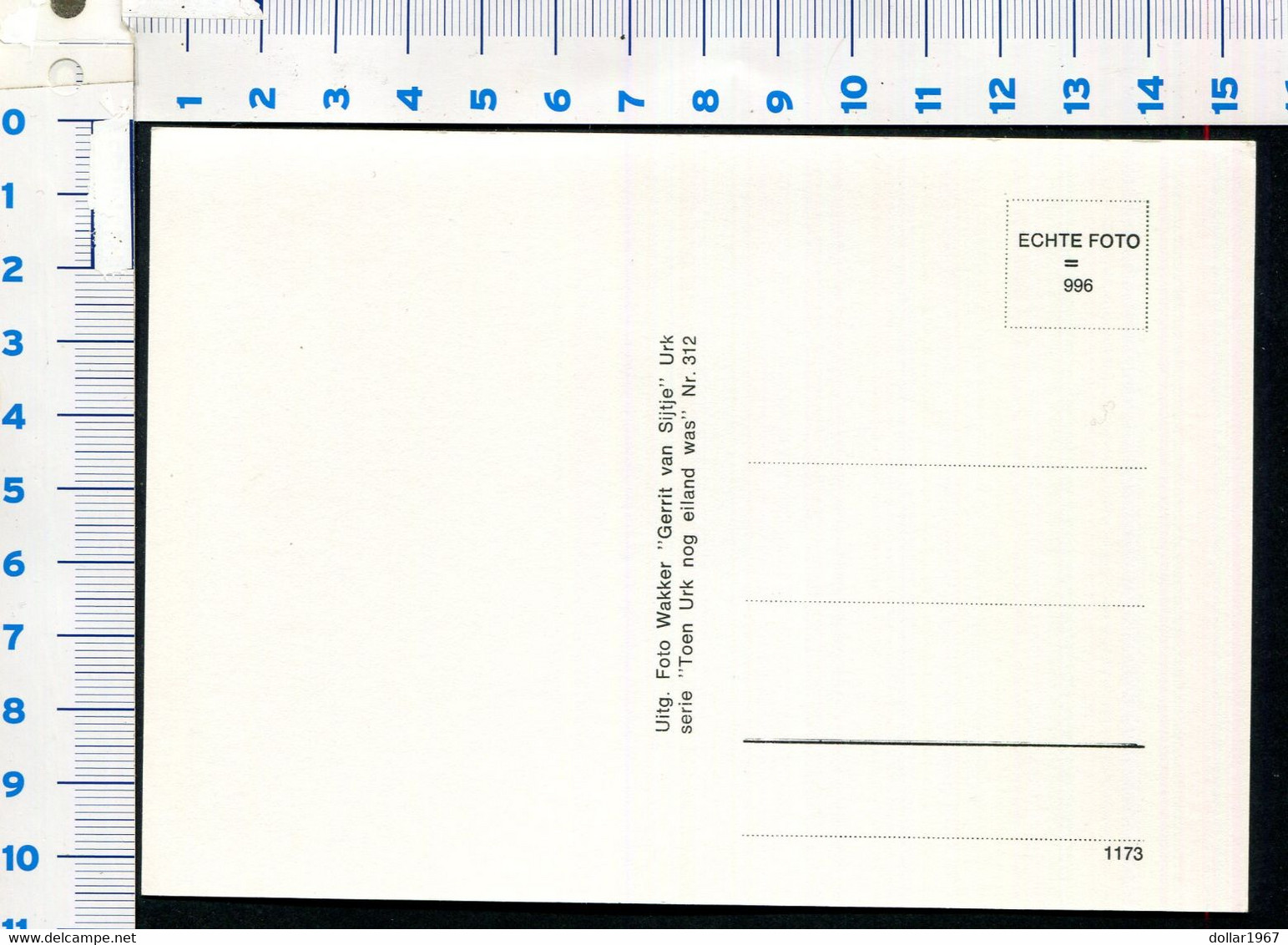 Toen Urk Nog Eilland Was Wakker(Gerrit Van Slijtje) NO: 312 - NOT  Used   - Scans For Condition .(Originalscan !!) - Urk