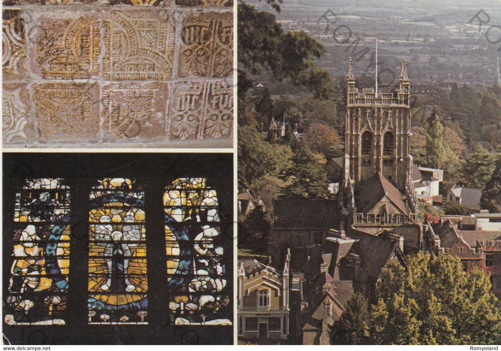 CARTOLINA  MALVERN,WORCESTERSHIRE,INGHILTERRA,REGNO UNITO,MALVERN PRIORY CHURCH,NON VIAGGIATA - Malvern