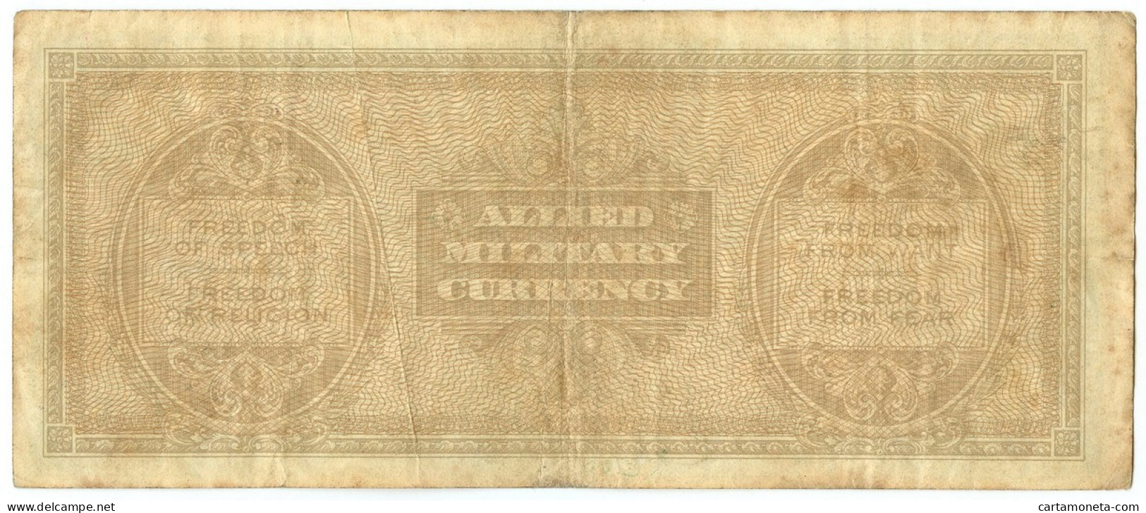 500 LIRE OCCUPAZIONE AMERICANA IN ITALIA MONOLINGUA BEP 1943 BB - 2. WK - Alliierte Besatzung