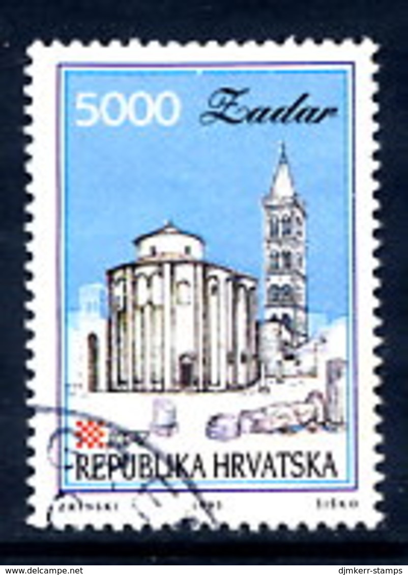 CROATIA 1993 Towns Definitive:5000 D. Zadar Used.  Michel 255 - Croazia