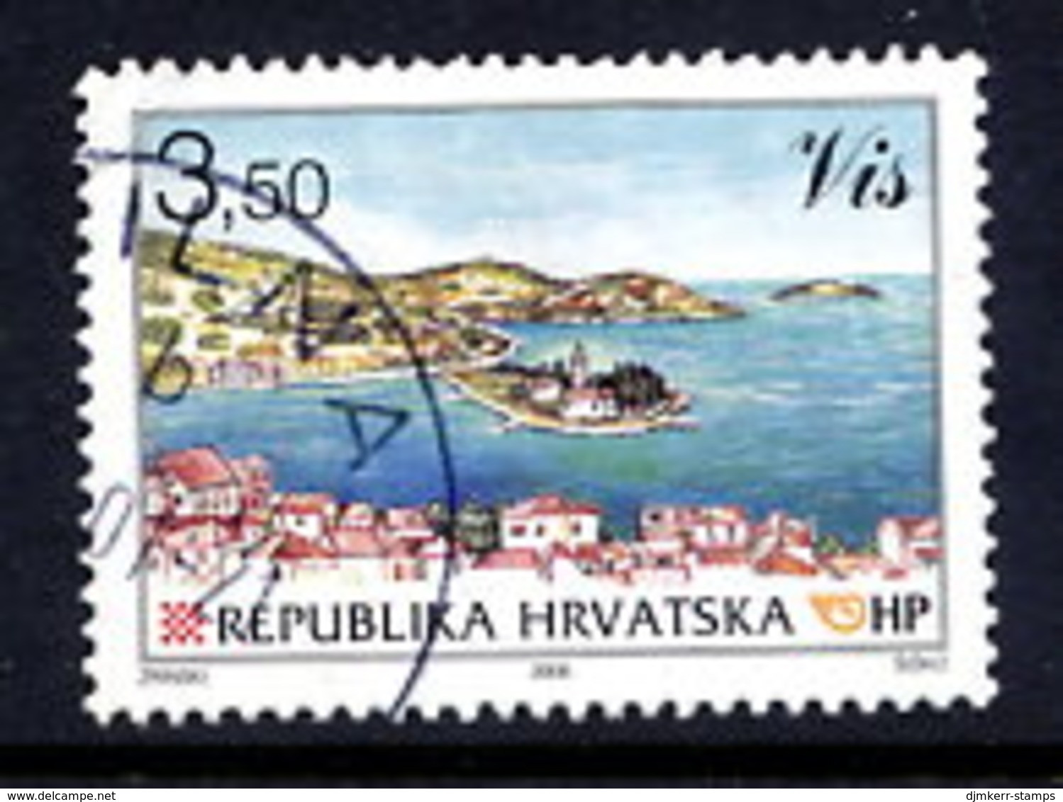 CROATIA 2000 Towns Definitive: Vis Used.  Michel 555 - Kroatien