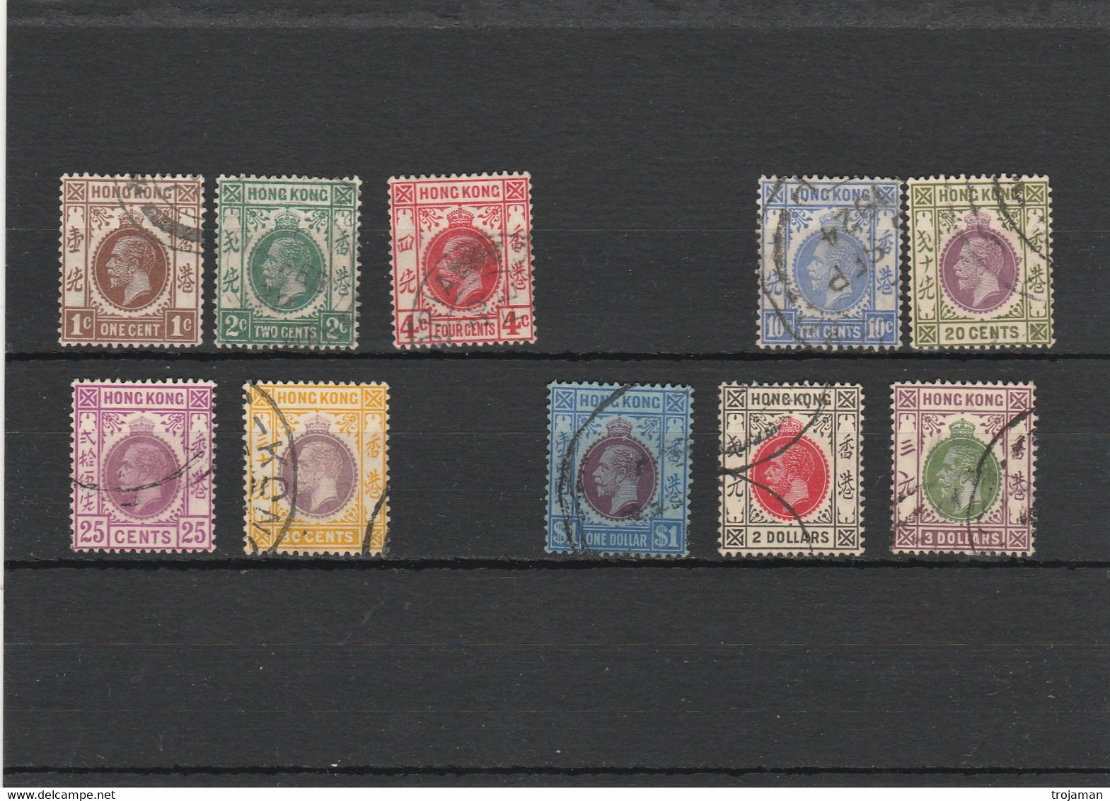 EX-PR-22-07-19  GB/HONG KONG PART OF THE SET. LOT 10 STAMPS. USED. - Gebruikt