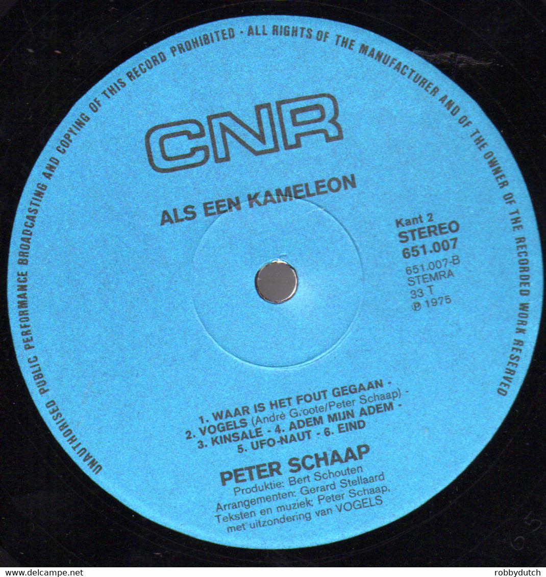 * LP *  PETER SCHAAP - ALS EEN KAMELEON (Holland 1975) - Autres - Musique Néerlandaise