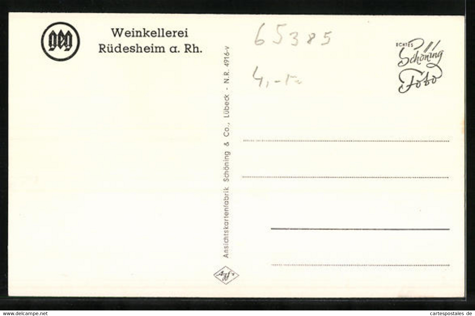 AK Rüdesheim A. Rh., Weinkellerei - Ruedesheim A. Rh.