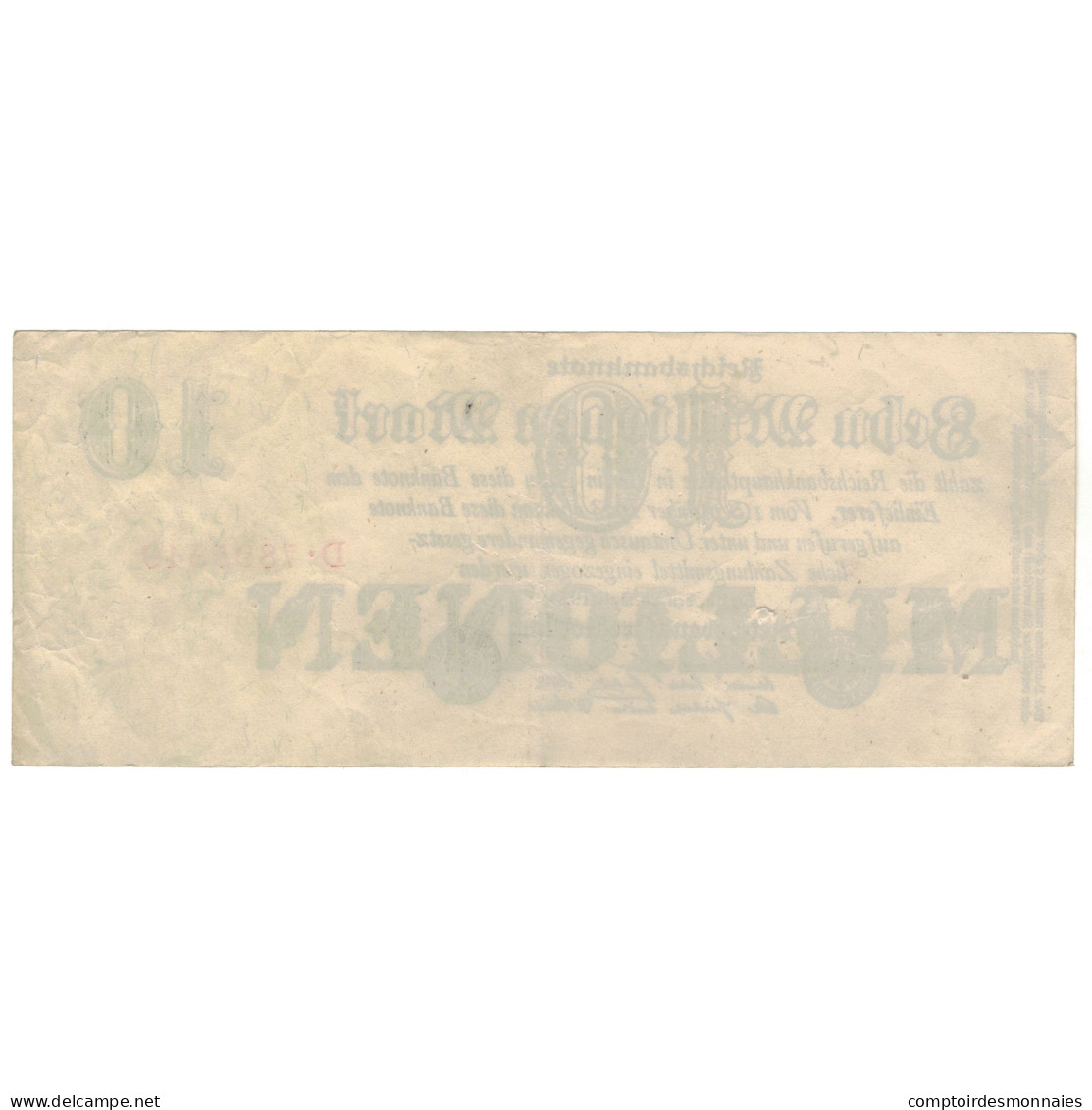 Billet, Allemagne, 10 Millionen Mark, 1923, 1923-07-25, KM:96, SUP - 10 Millionen Mark