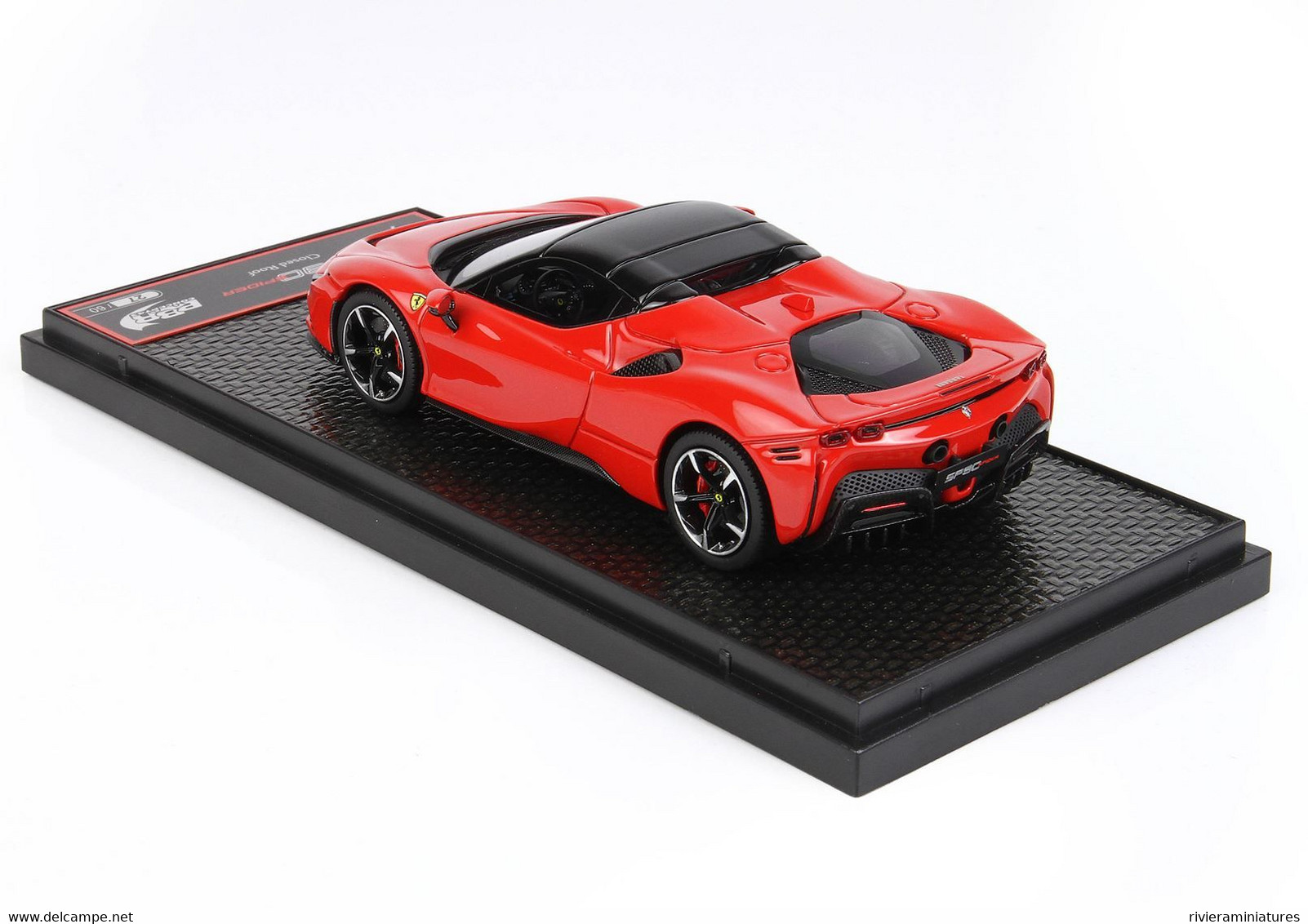 BBR - FERRARI SF 90 Spider - Closed Roof - Rosso Corsa - BBRC249C - 1/43 - BBR