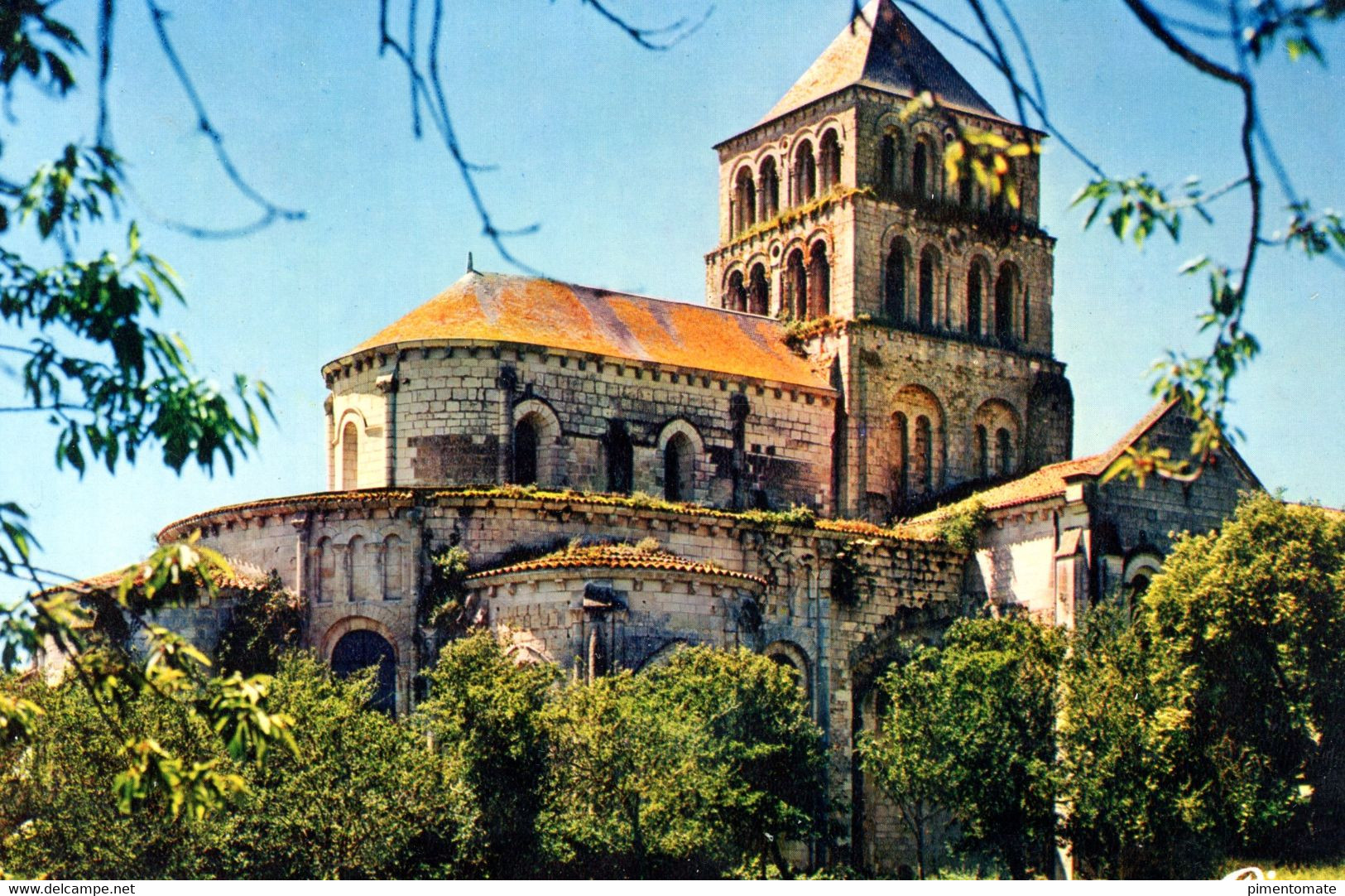 SAINT JOUIN DE MARNES L'EGLISE ABBATIALE ABSIDE ET CLOCHER NORD EST - Saint Jouin De Marnes