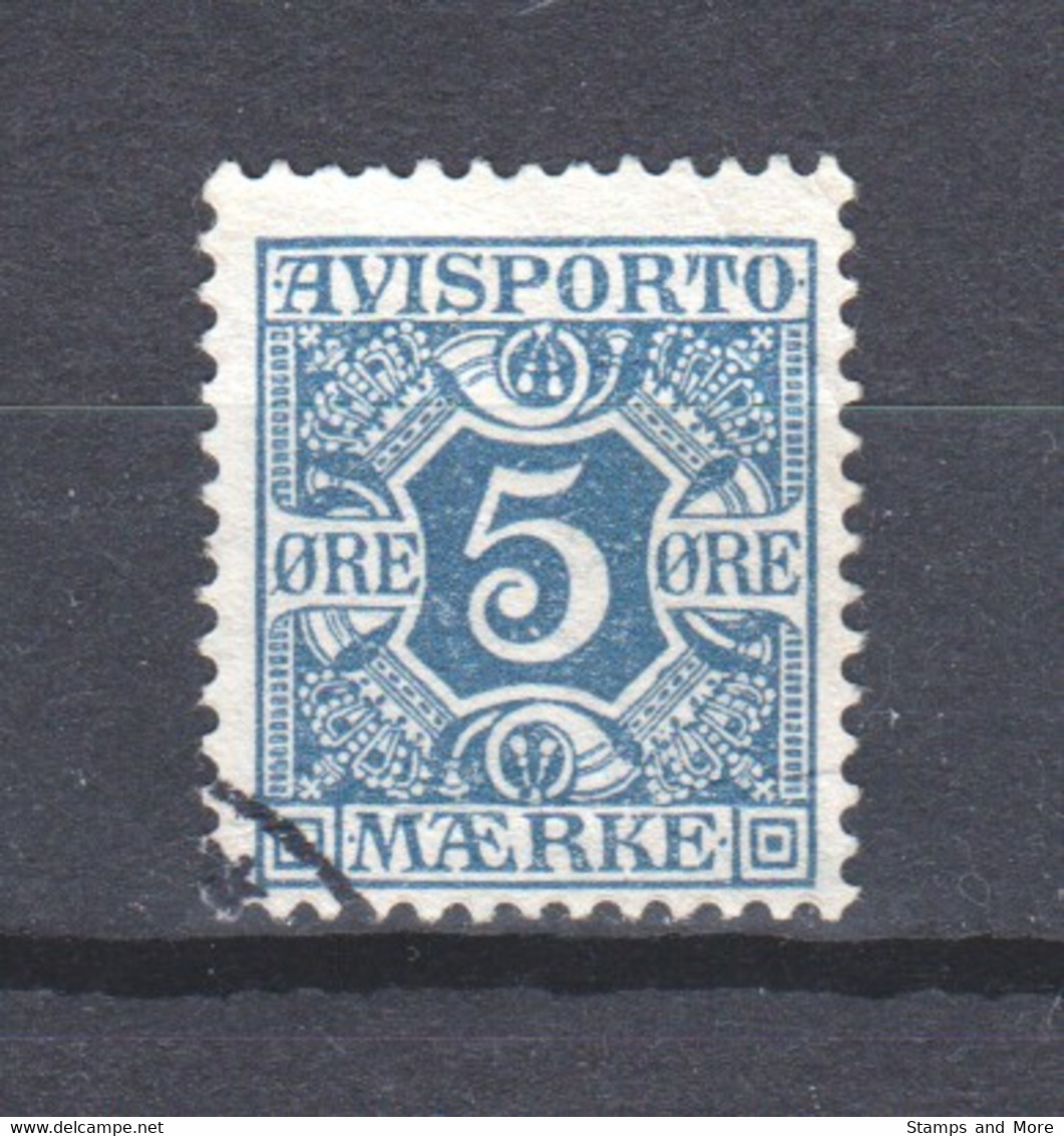 Denmark 1907 Verrechnungsmarke Mi 2X Canceled (*) - Dienstmarken