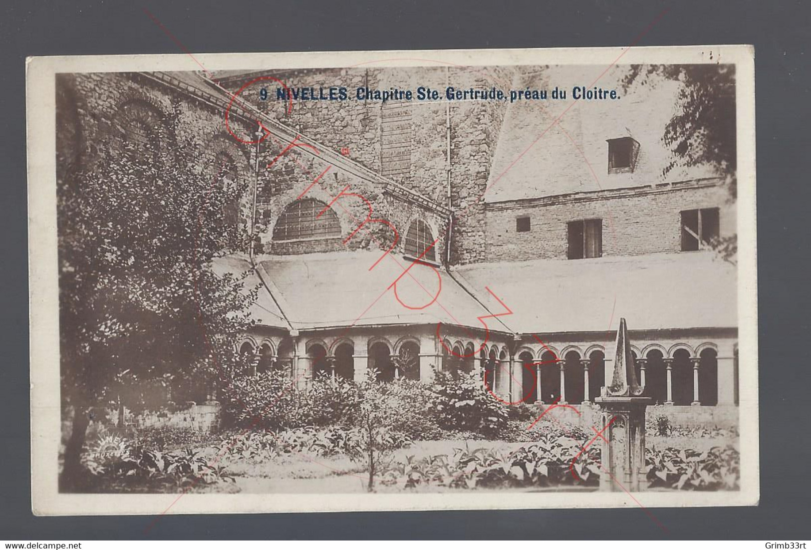 Nivelles - Chapitre Ste. Gertrude, Préau Du Cloitre - Postkaart - Nijvel