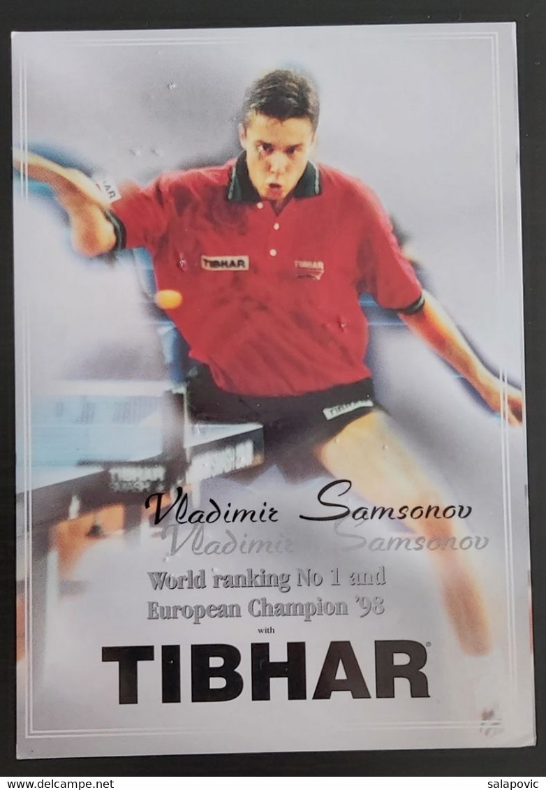 VLADIMIR SAMSONOV - EUROPEAN CHAMPION 98 Table Tennis  SL-2 - Tennis De Table