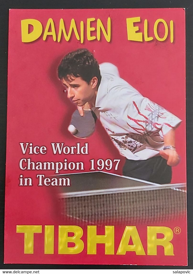 Damien Eloi Vice World Champion 1997 In Team Table Tennis  SL-2 - Tafeltennis