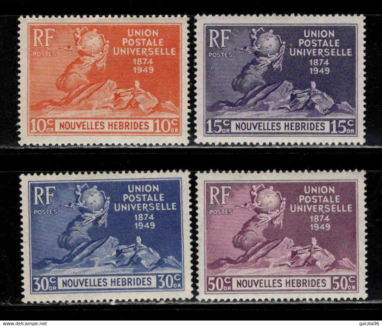 Nouvelles Hébrides  -1949 - UPU- N° 136 à 139  - Neuf ** - MNH - Neufs