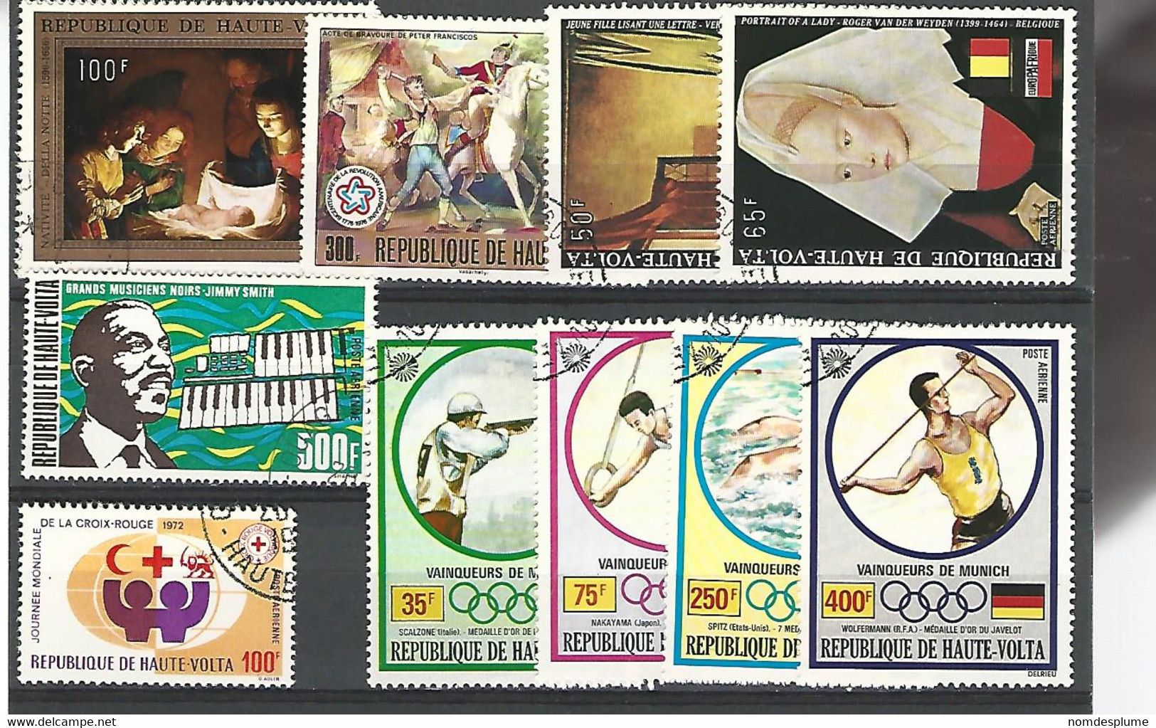 51027 ) Collection Haute Volta - Used Stamps