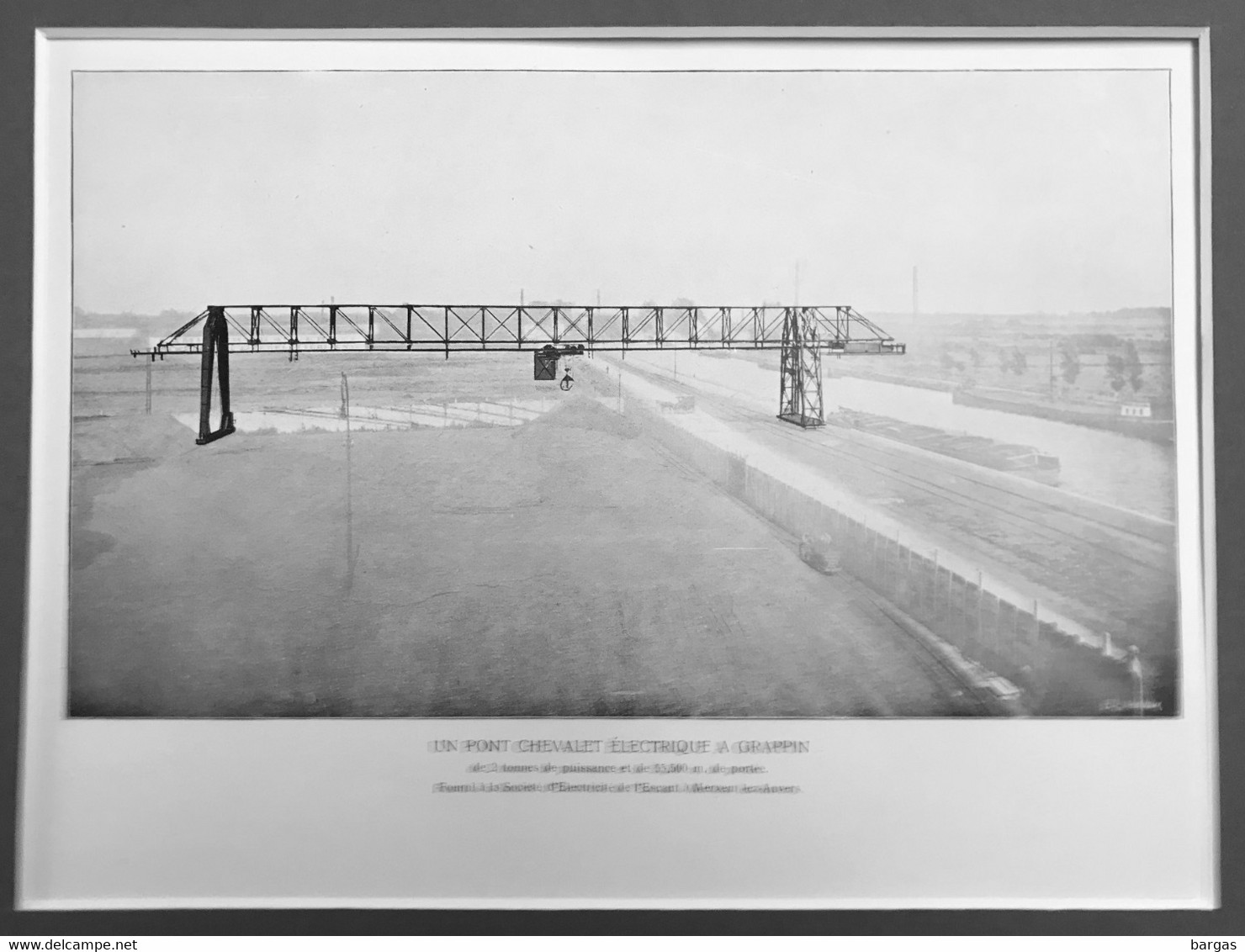 Planche Usine Manutention Pont Roulant électricité De L'escaut à Merxem Lez Anvers - Tools