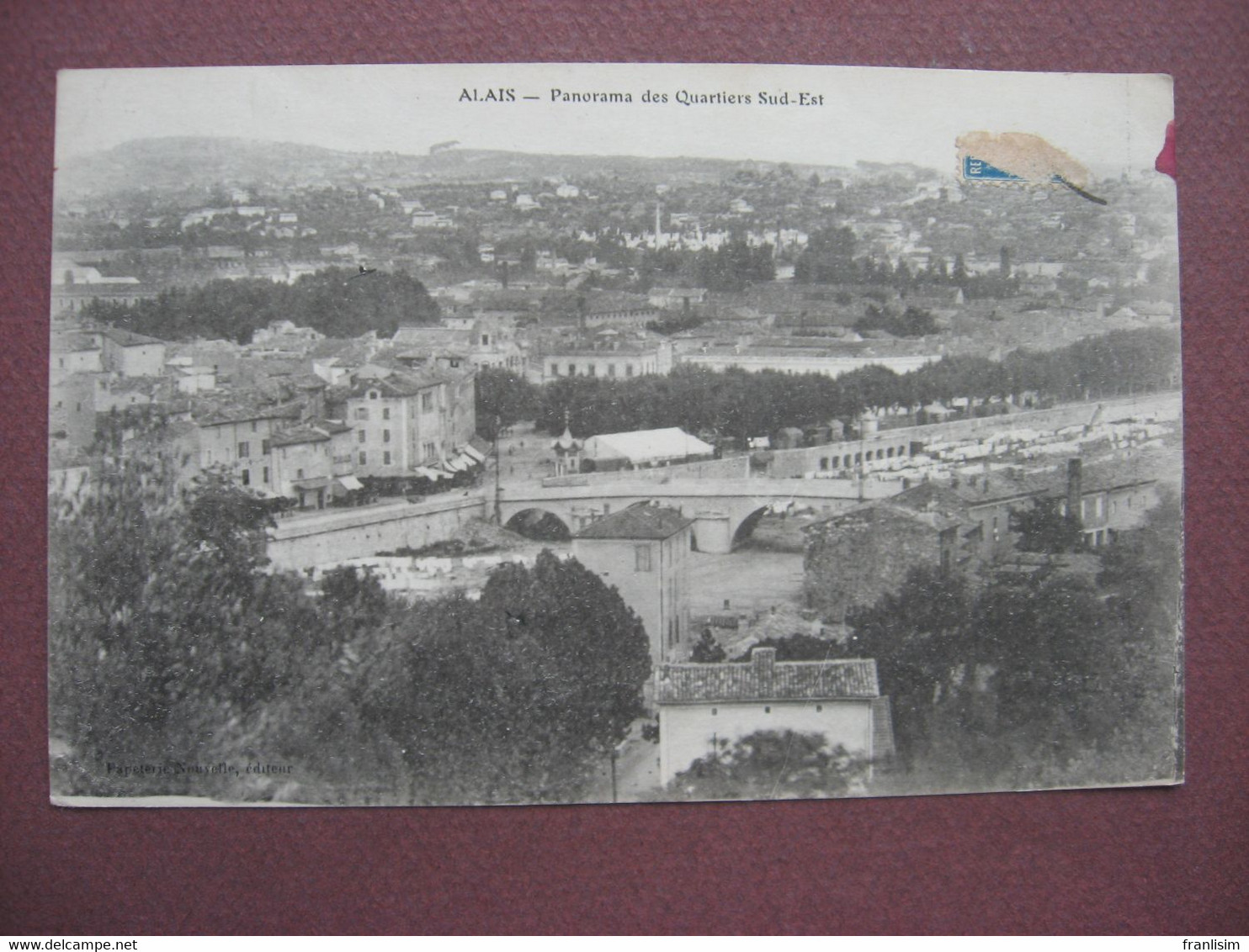 CPA 30 ALAIS ALES Panorama Des Quartiers Sur Est 1921 - Alès
