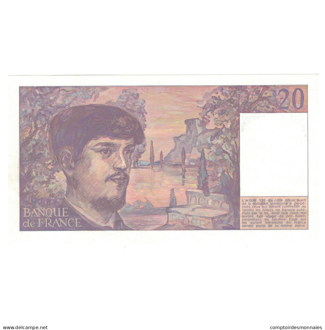 France, 20 Francs, 1987, A.022, NEUF, Fayette:F.66.08.A22, KM:151b - 20 F 1980-1997 ''Debussy''