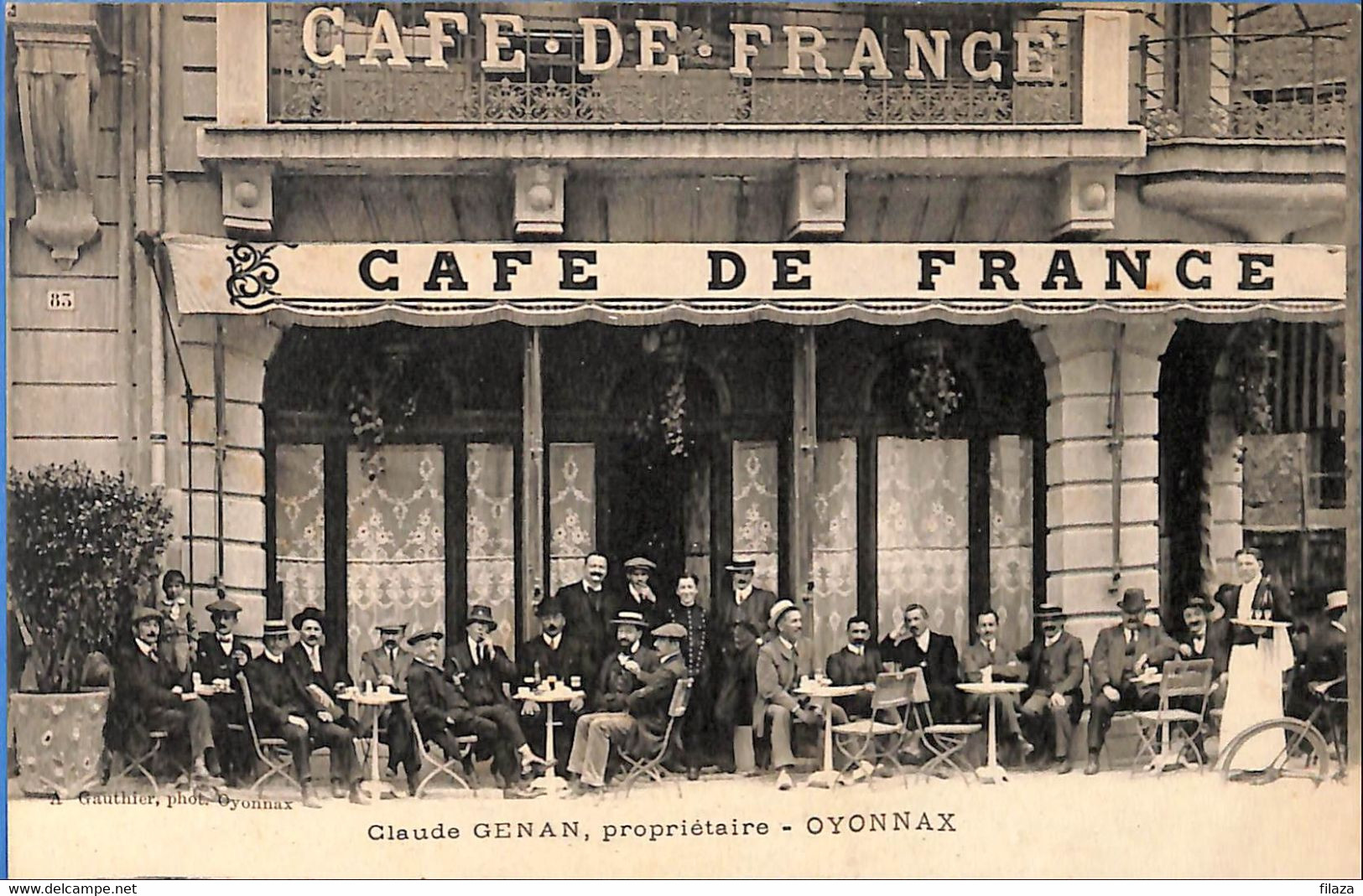 01 - Ain - Oyonnax - Cafe De France - Claude Genan Proprietaire (N8645) - Oyonnax