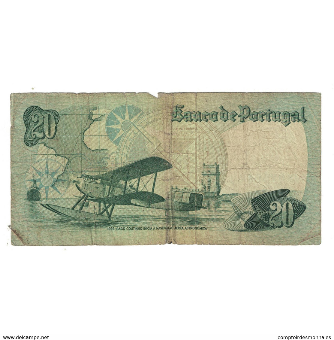 Billet, Portugal, 20 Escudos, 1978, 1978-09-13, KM:176a, B+ - Portugal