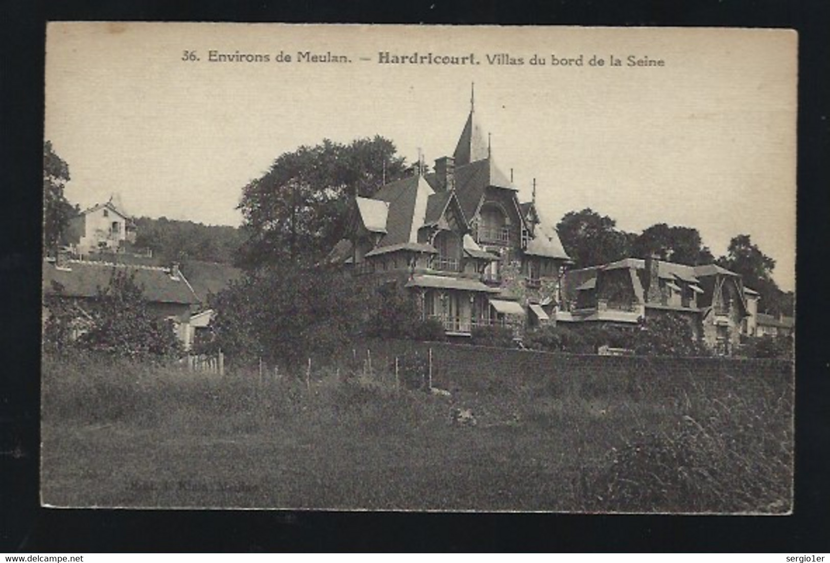 CPA   Yvelines  78  :  Hardricourt Environs De Meulan  Villas Du Bord De Seine - Hardricourt