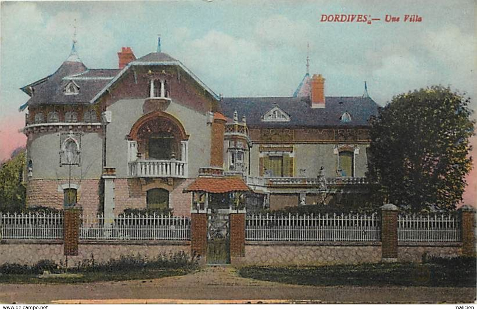 - Loiret -ref-A997- Dordives - Une Villa - Villas - Batiments Et Architecture - Carte Colorisée - - Dordives