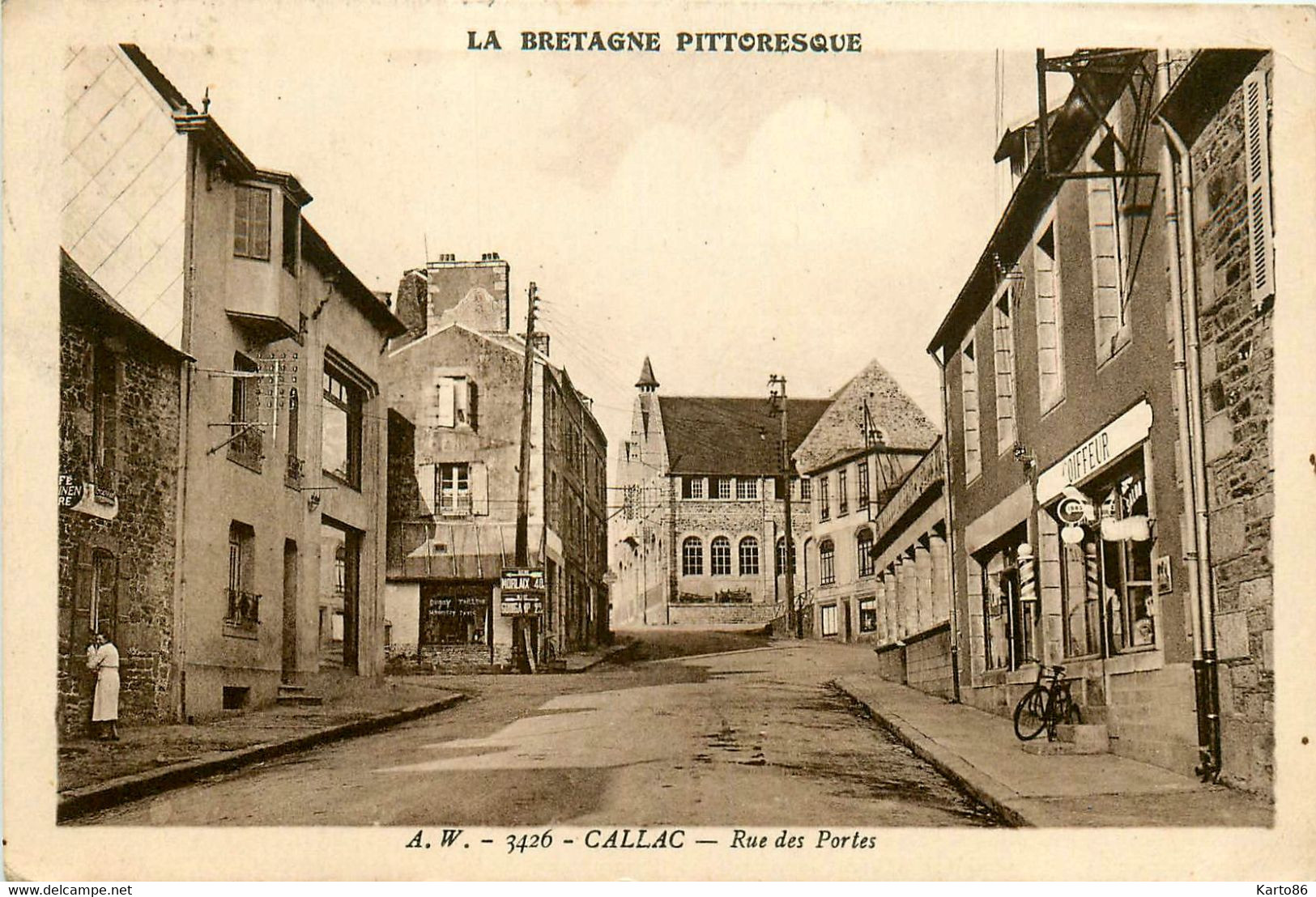 Callac * La Rue Des Portes * Coiffeur - Callac