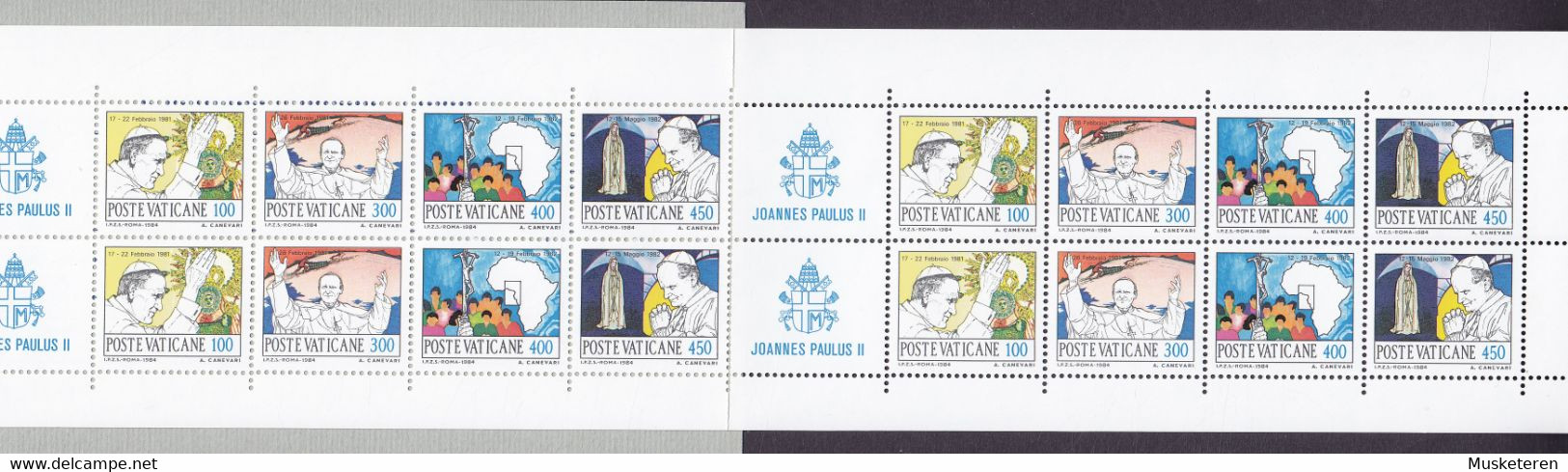 Vatican 1985 MH-2 Booklet Markenheftchen 'I Viaggi Del Papa' MNH** (4 Scans) - Markenheftchen