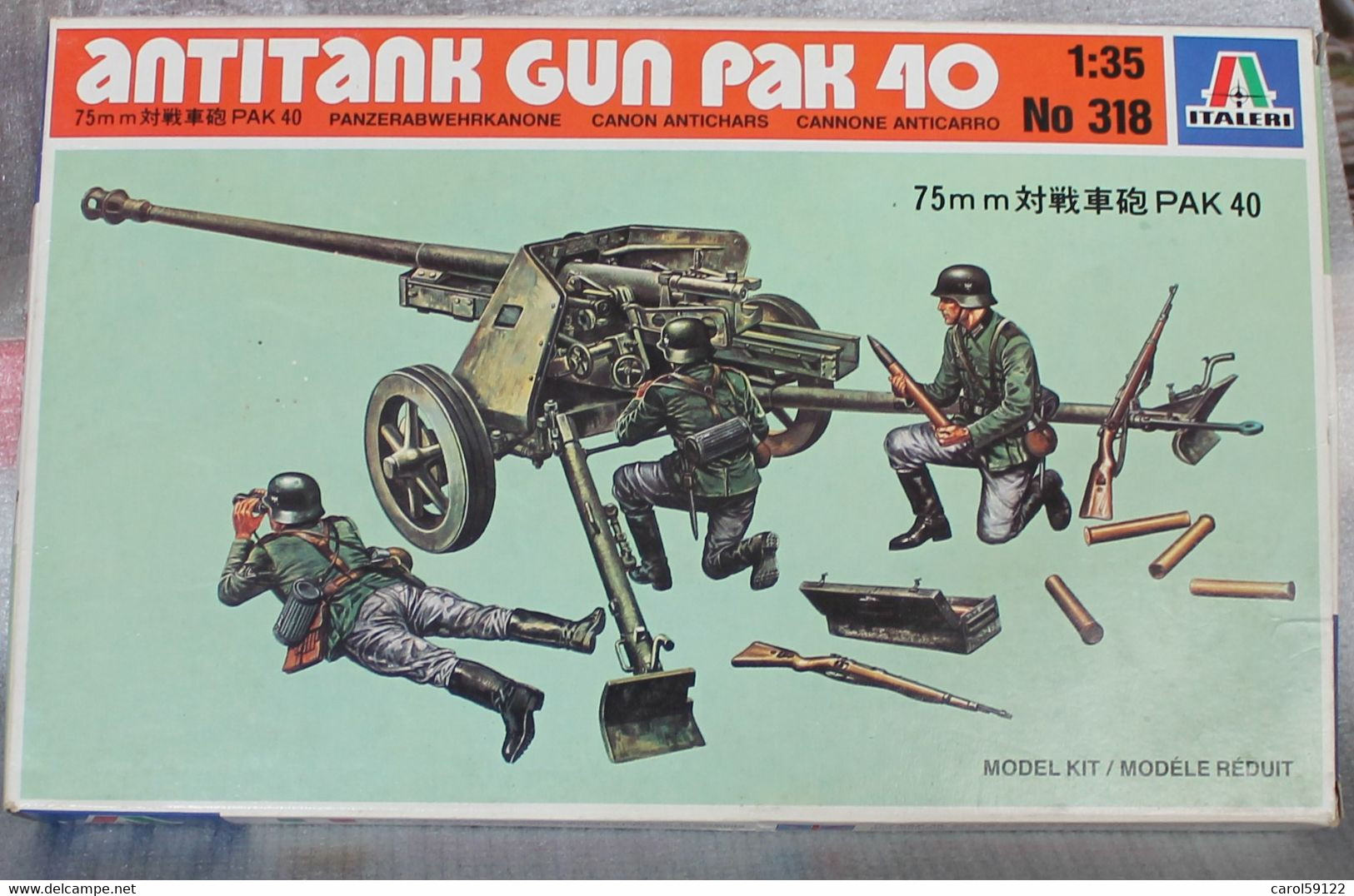 ITALERI 1/35 ANTITANK GUN PA 40 - Militari