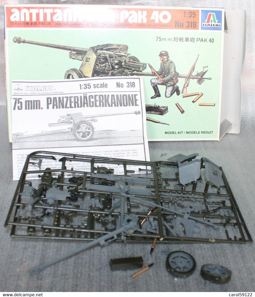 ITALERI 1/35 ANTITANK GUN PA 40 - Army