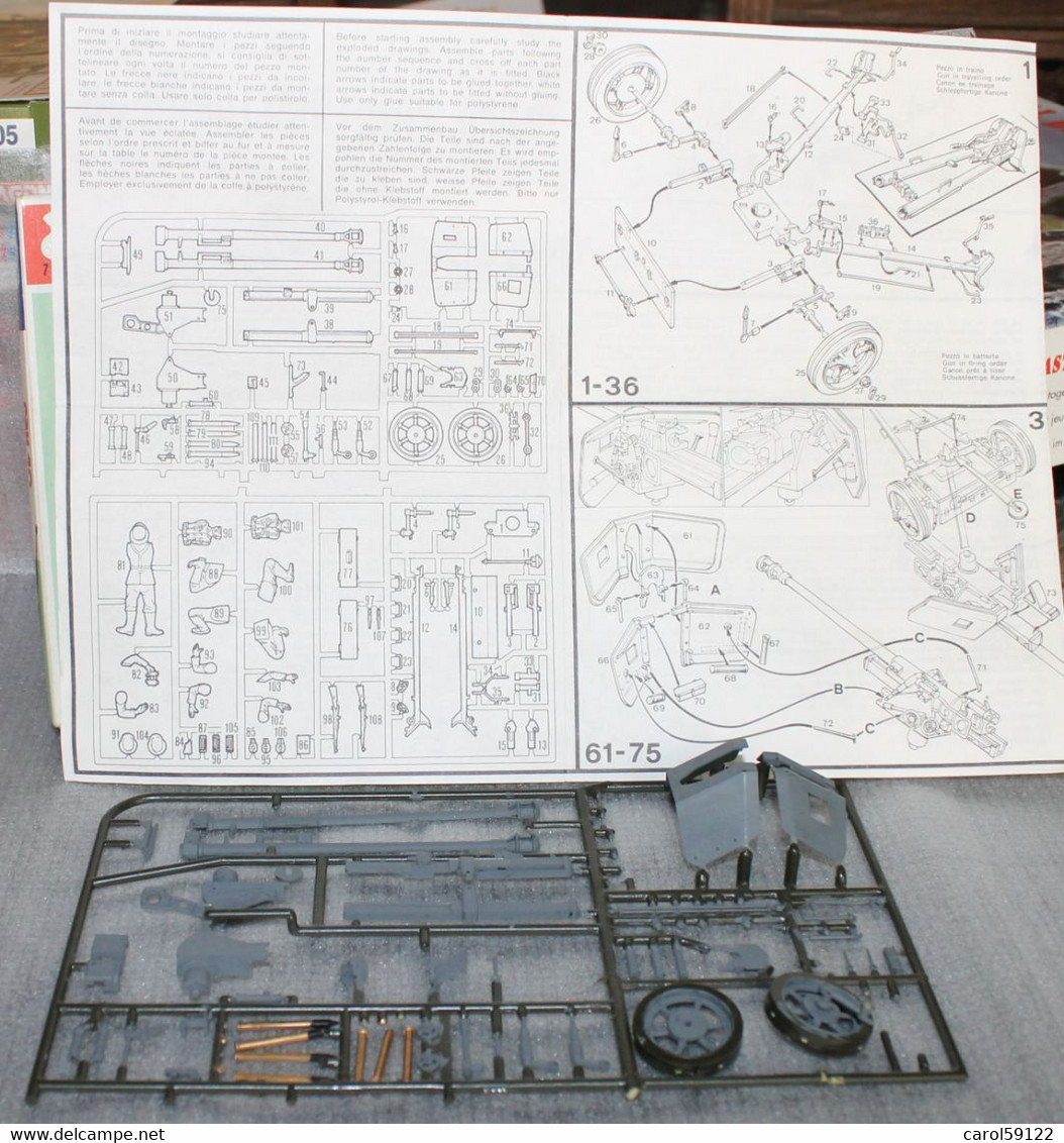 ITALERI 1/35 ANTITANK GUN PA 40 - Militaires