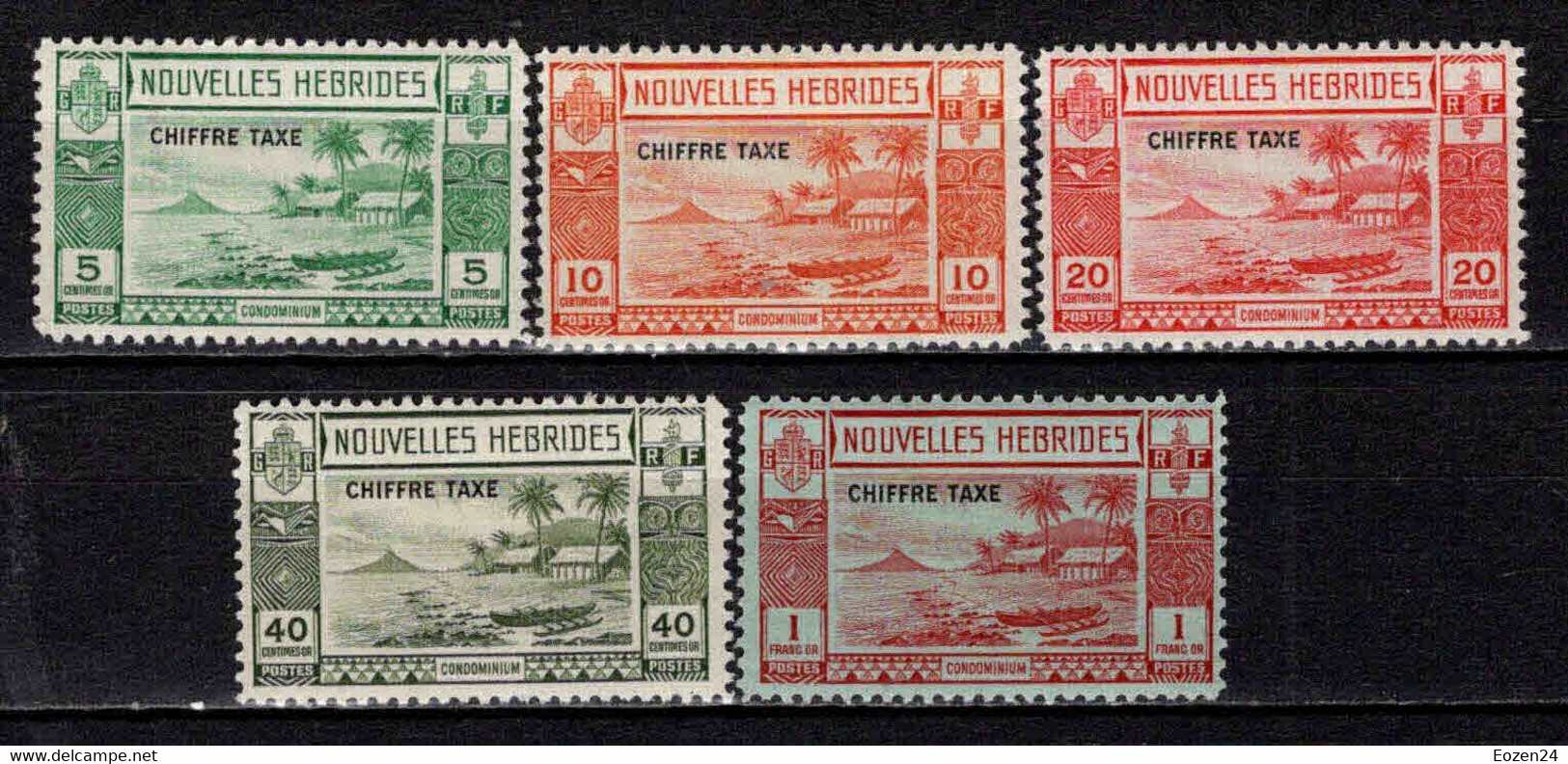 Nouvelles Hébrides - 1938 -  Tb Taxe N° 11 à 15  - Neuf * - MLH - Neufs