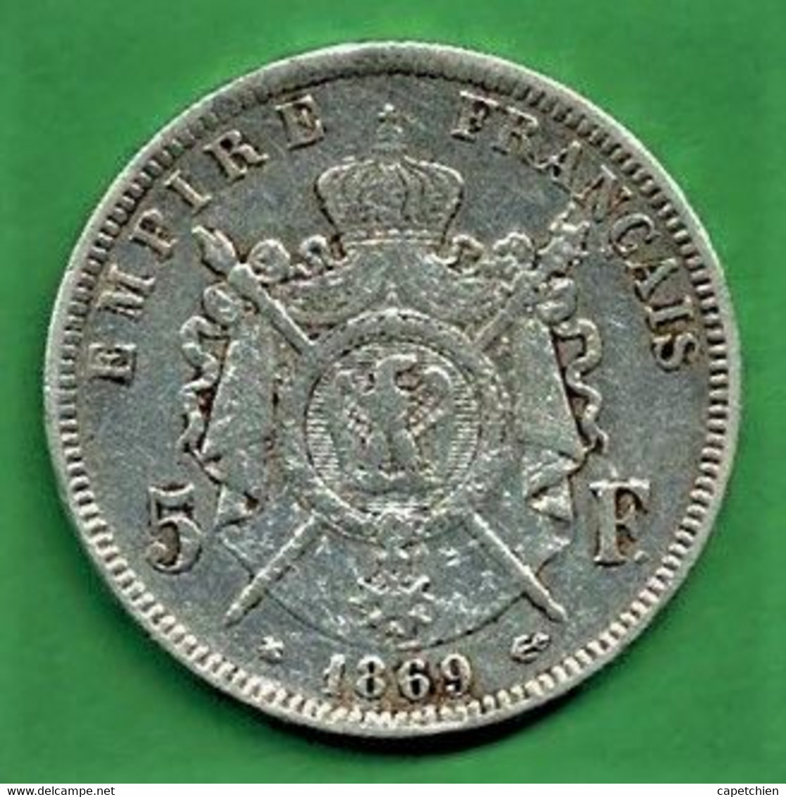 5 FRANCS / NAPOLEON III / 1869 A  / 24.83 G / ARGENT - 5 Francs