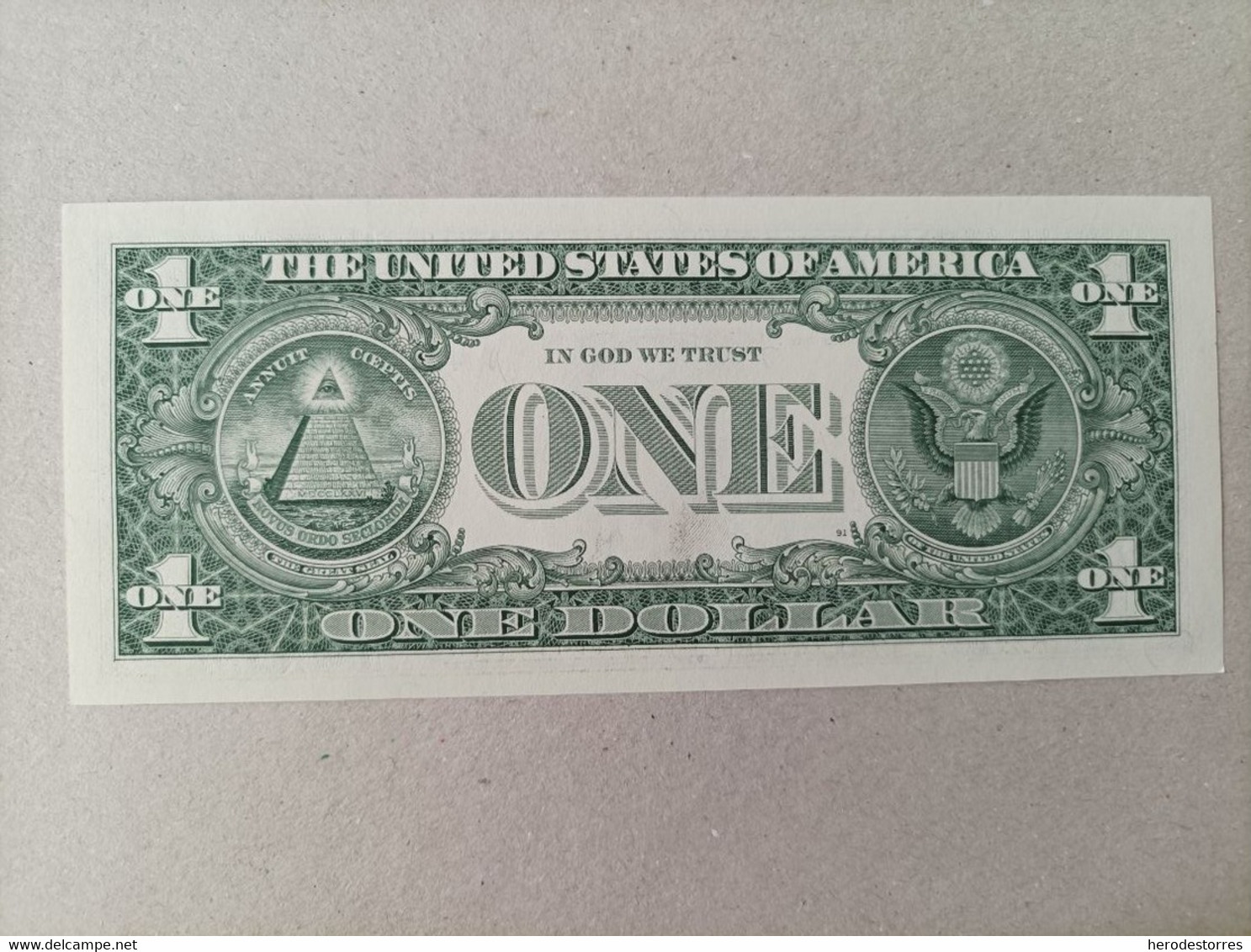Billete De Estados Unidos De 1 Dólar Serie A, UNC - A Identifier