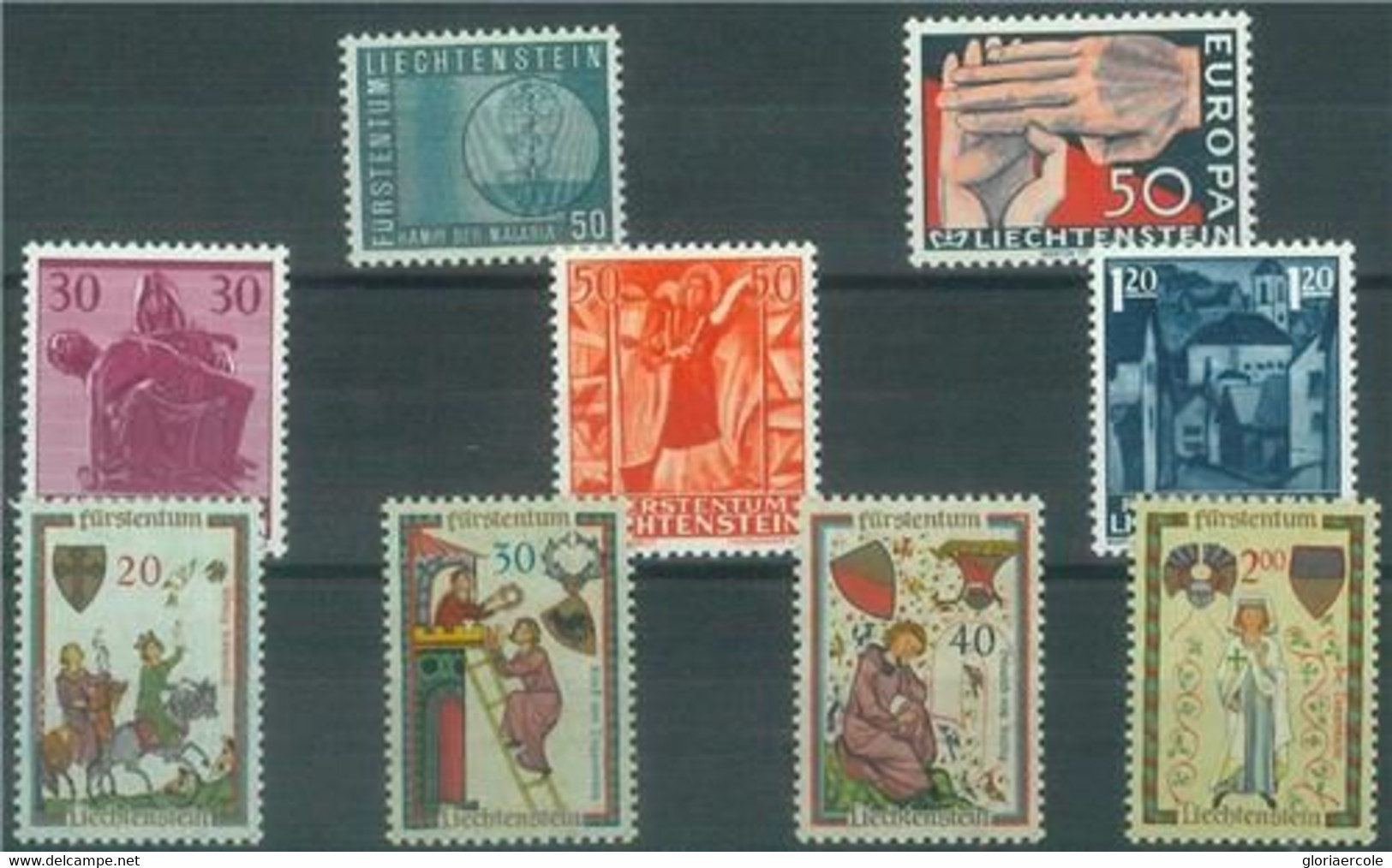 88228 - LIECHTENSTEIN - STAMPS -  COMPLETE YEAR Sets: 1961/1968 No S/s  MNH - Altri & Non Classificati