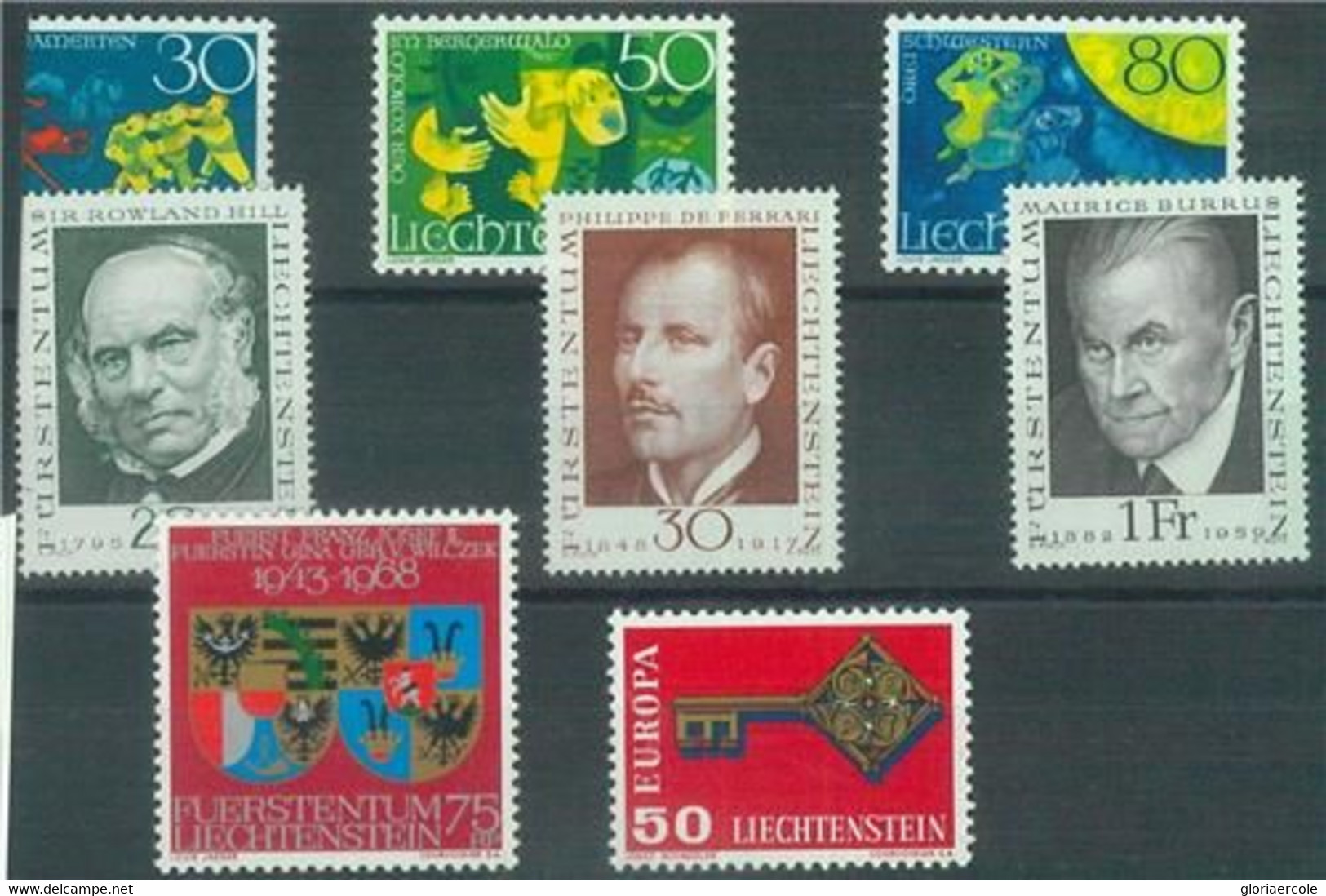 88228 - LIECHTENSTEIN - STAMPS -  COMPLETE YEAR Sets: 1961/1968 No S/s  MNH - Other & Unclassified